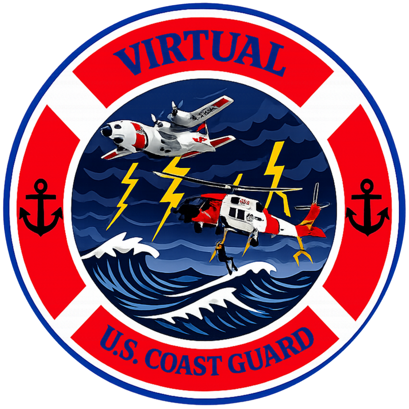 Virtual United States Coast Guard (vUSCG) logo